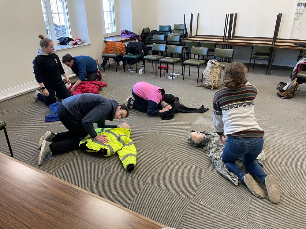 First aid training in progress
