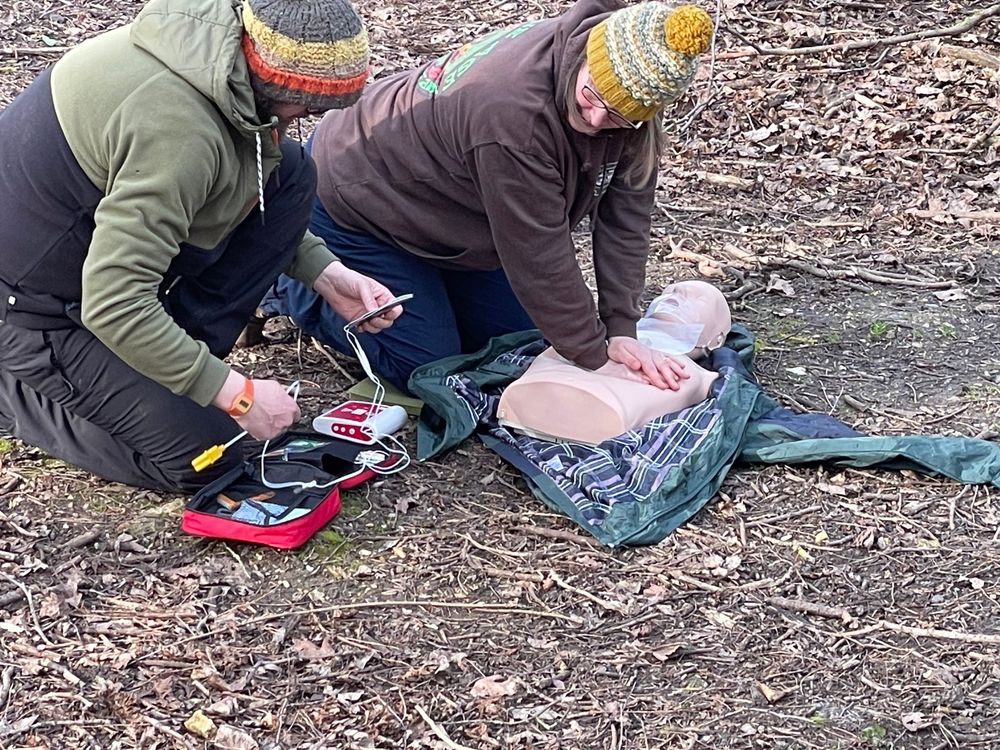 First aid training in progress