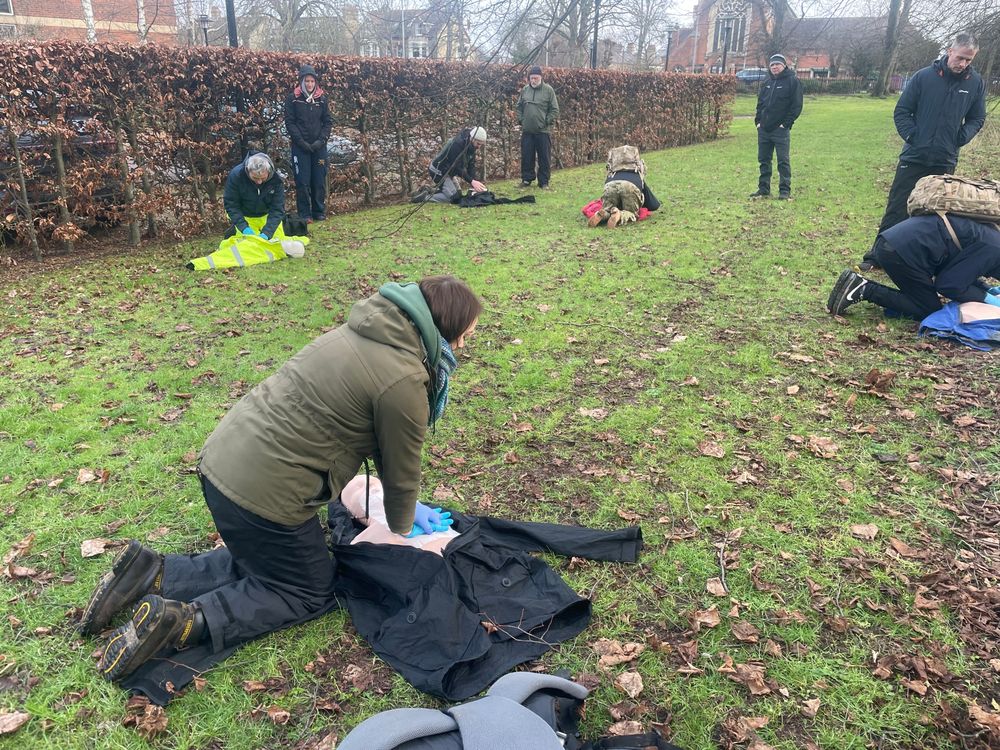 First aid training in progress