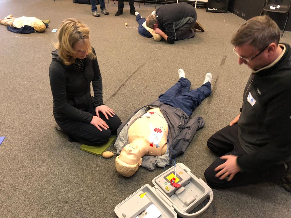 First aid training in progress