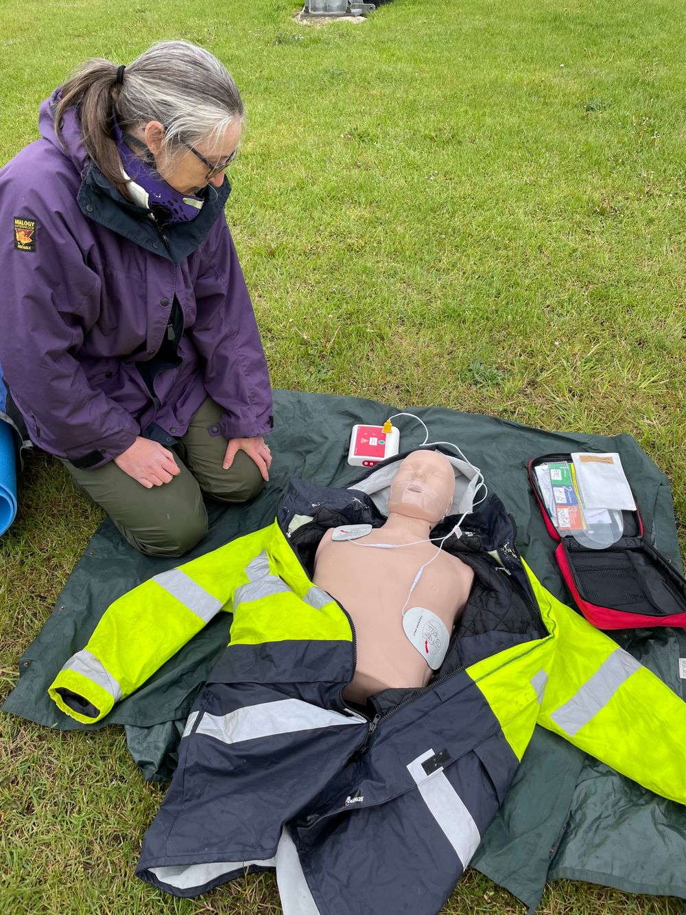 First aid training in progress